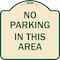 Signmission No Parking in This Area Heavy-Gauge Aluminum Architectural Sign, 18" x 18", TG-1818-23715 A-DES-TG-1818-23715 - alternate 1